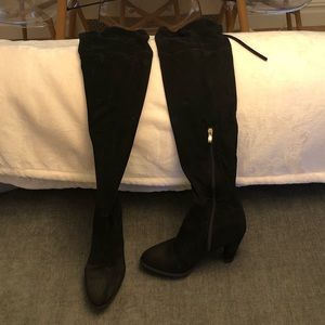 Black over the knee boots